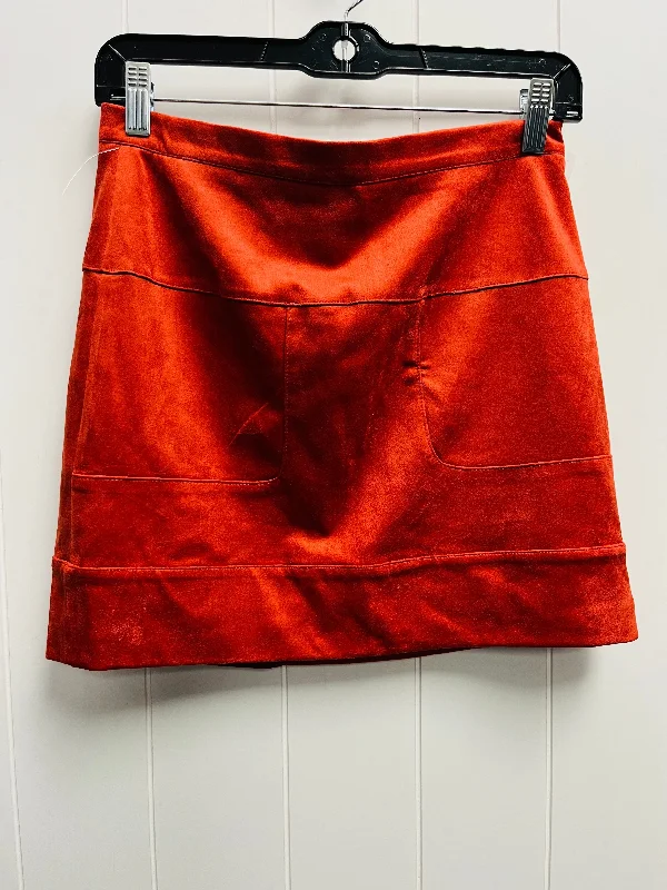 Skirt Mini & Short By Bebe In Orange, Size: 8