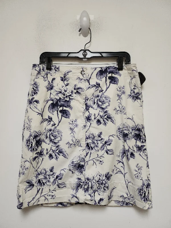 Skirt Mini & Short By Talbots In Floral Print, Size: 10