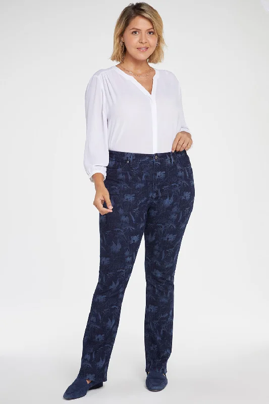 Slim Bootcut Jeans In Plus Size - Bishop Floral