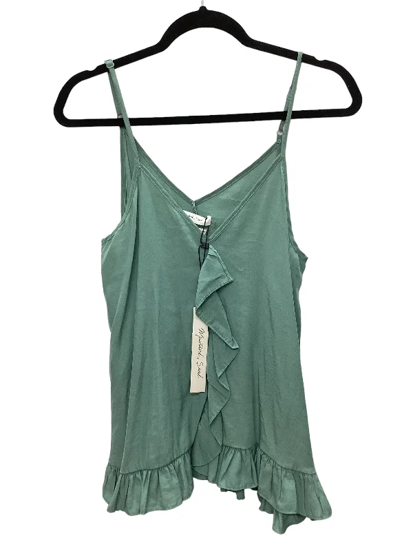 Green Top Sleeveless Mustard Seed, Size M