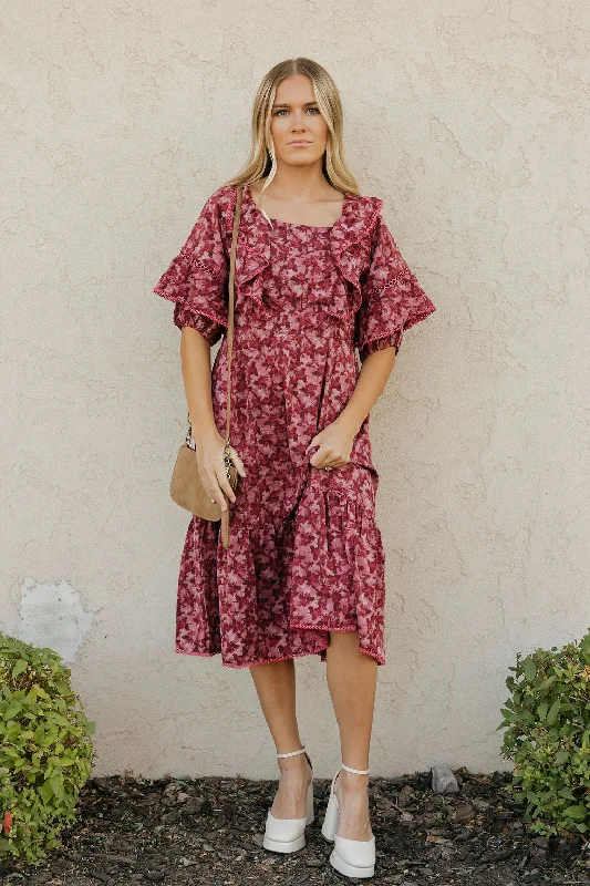 Viviana Dress-Berry Multi