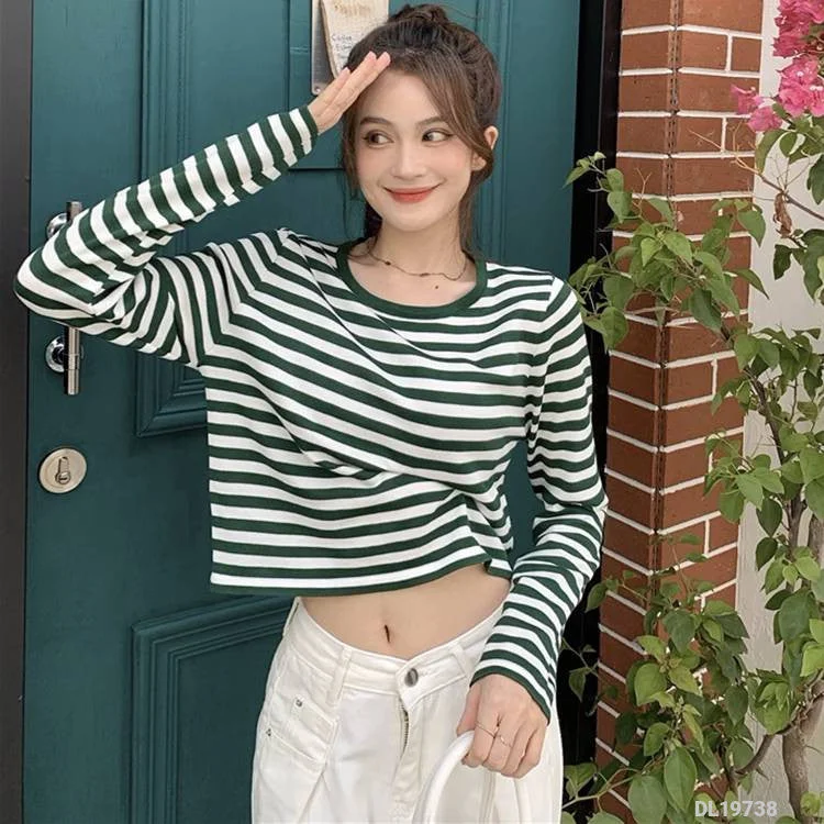 Green and white stripes