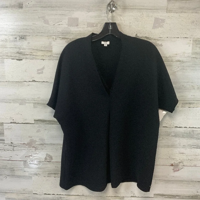 Top Short Sleeve By Vince In Black, Size: M