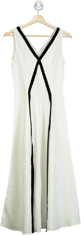 Bamford White Sleeveless Maxi Dress XS