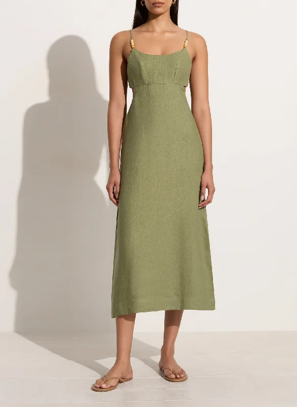 Regina Midi Dress - Sage