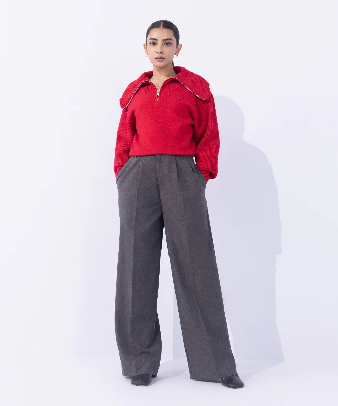 Tailored Wide Leg Trousers